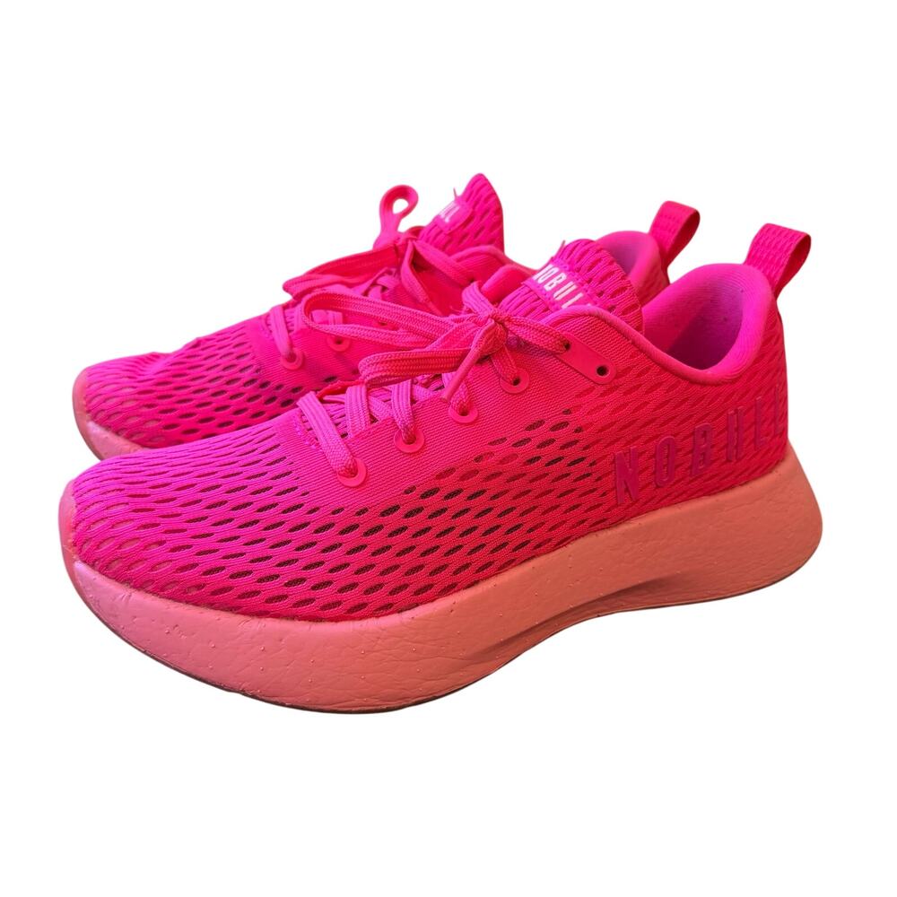 Nobull Neon Pink Journey Crossfit Training Shoes Knit Upper Women's Size 9.5